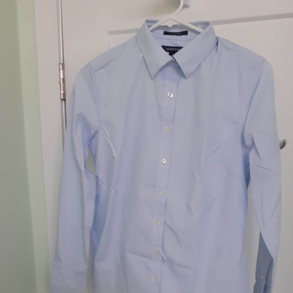 Lands End Size2 Baby Blue Shirt